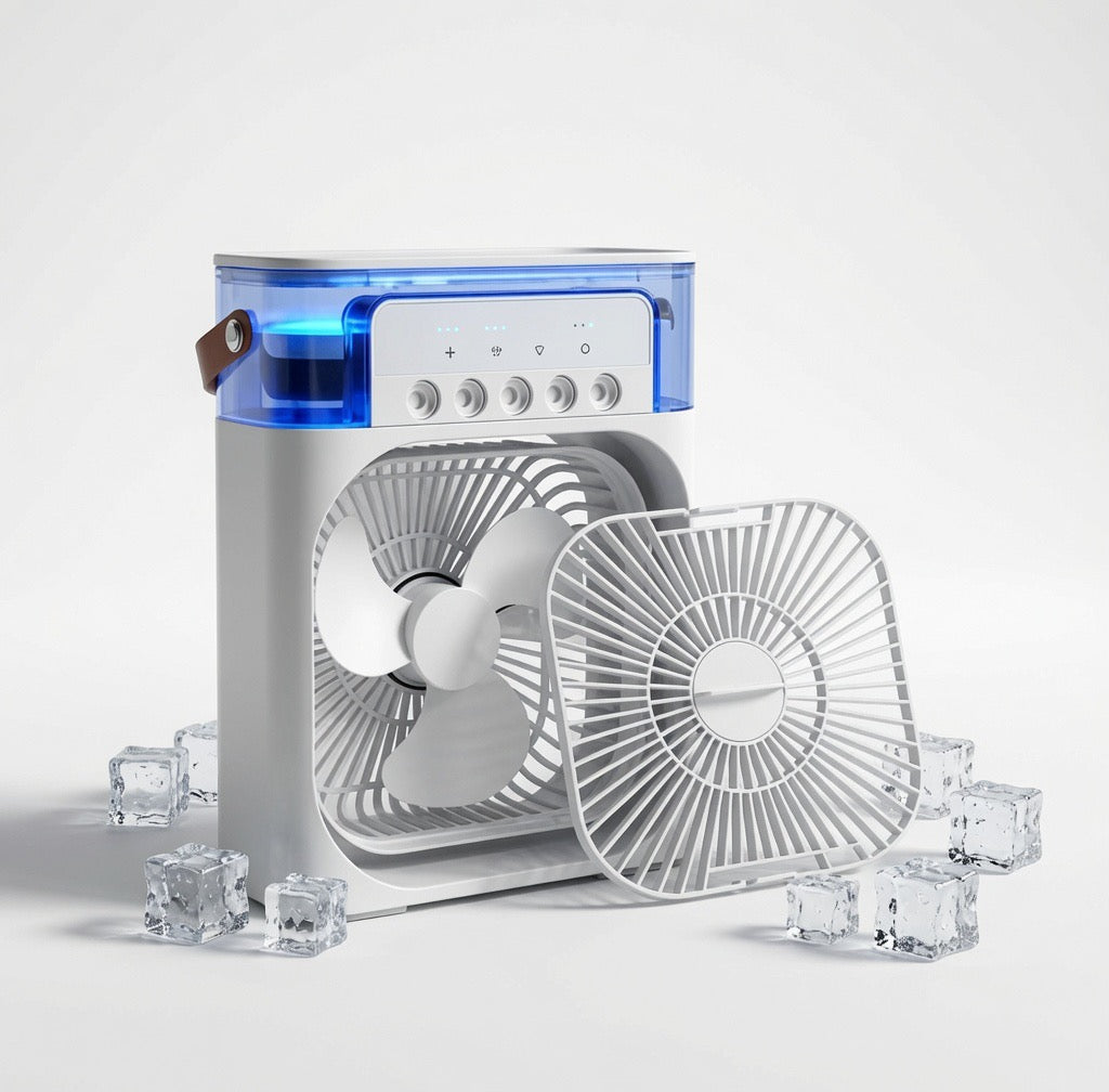 Portable Water Mist Spray Fan USB - 3 Speed Desktop Humidifier Cooler | Mini Personal Air Conditioner for Office Dorm Bedroom - Fast shipping worldwide free