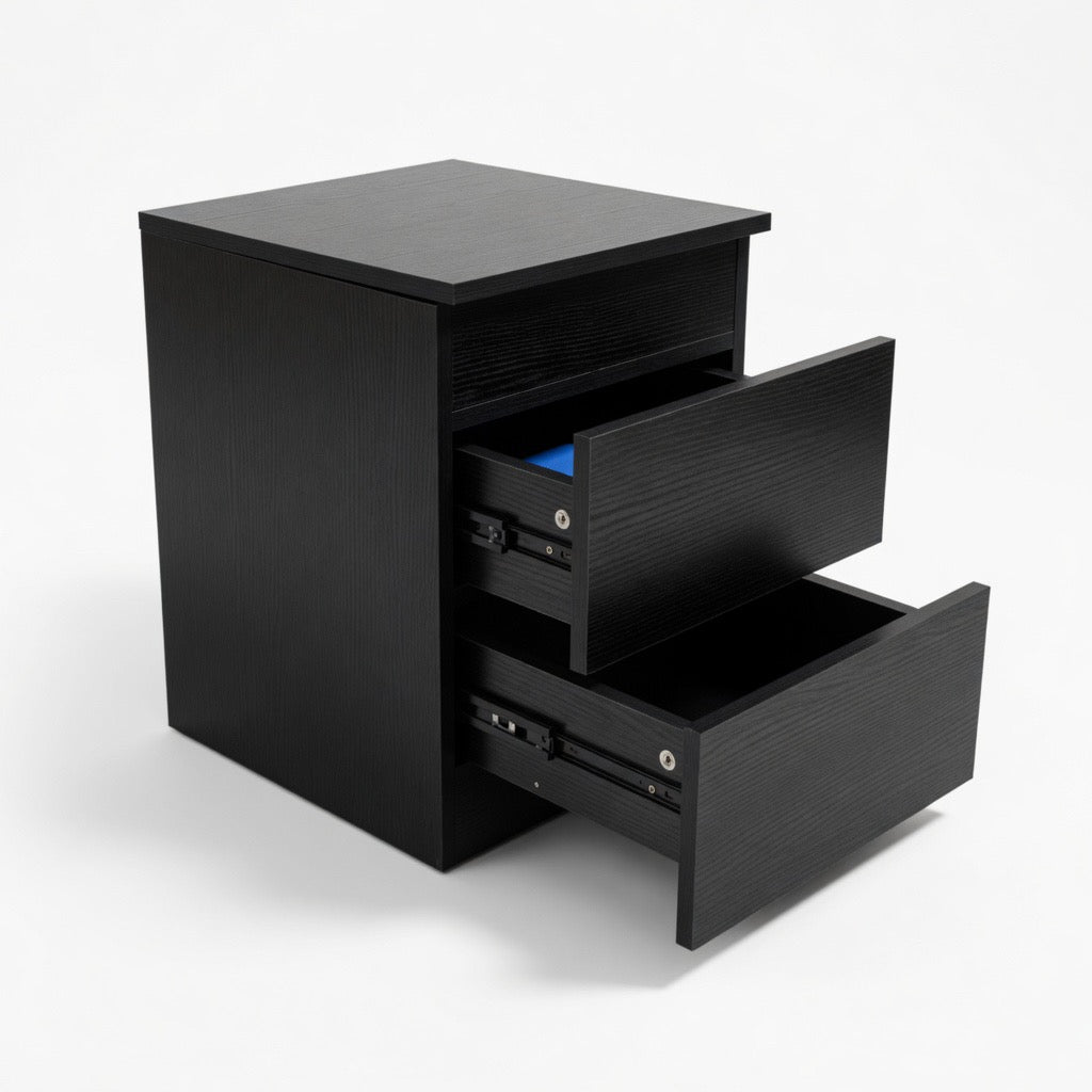 Modern Wood Nightstand with Secret Compartment & Electronic Lock | Hidden Jewelry Organizer Drawer Cabinet Storage | OverSeas Shipping Worldwide approx 8-16 days |