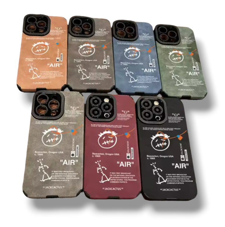 Travis Scott Luxury Sneaker Skateboard Phone Case | Premium Suede Leather for iPhone 11-17 Pro Max