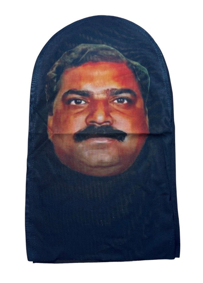 Realistic 3D Indian Meme Guy & Girl Face Mask Balaclava Bundle Halloween Costume