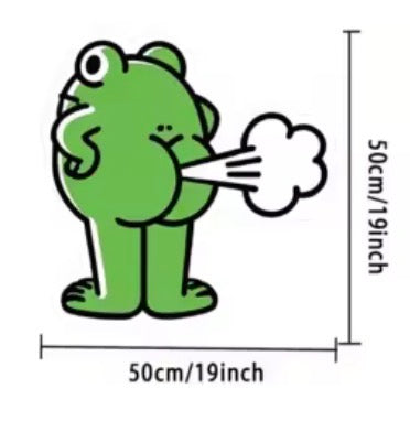 Weird Fart Frog Shaped Carpet 50x50cm Soft Fun Rug Kids Room Bedroom Decor Gift