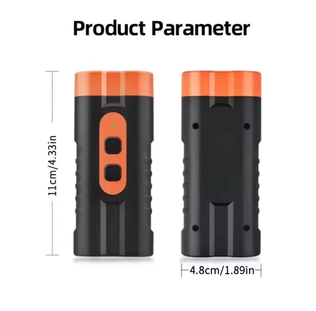 High Power Dual Head Ultrasonic Dog Repeller USB Rechargeable Dog Training Device With LED Flashlight Anti Bark Control - S7teestore