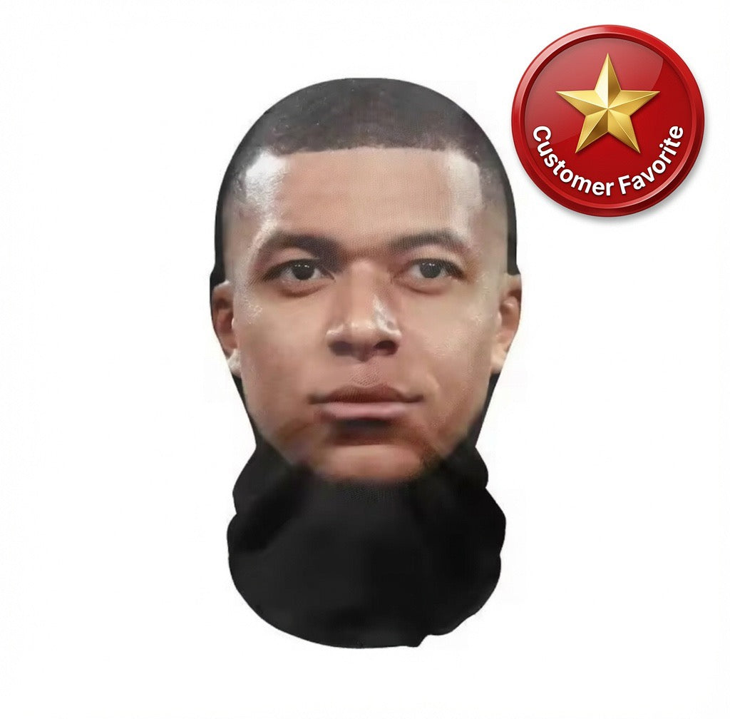 Kylian Mbappé Realistic Full Face Mesh Mask - Customer Favorite