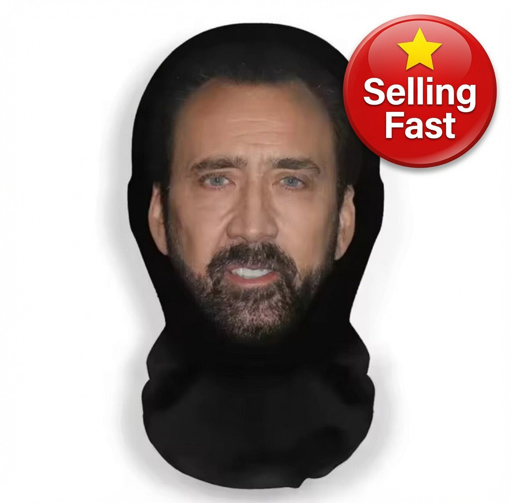 Nicolas Cage Realistic Full Face Mesh Mask - Selling Fast actor USA