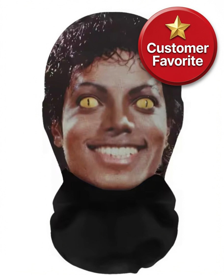 Michael Jackson Realistic Full Face Mesh Mask with Glow Eyes - Customer Favorite