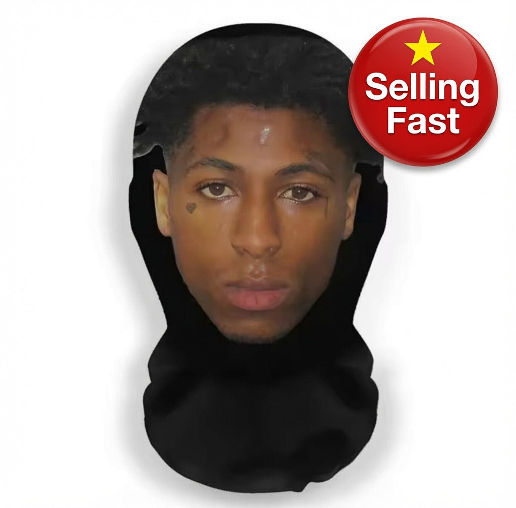 NBA YoungBoy (YoungBoy Never Broke Again) Realistic Full Face Mesh Mask - Selling Fast