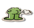 Weird Fart Frog Shaped Carpet 50x50cm Soft Fun Rug Kids Room Bedroom Decor Gift
