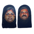 Realistic 3D Indian Meme Guy & Girl Face Mask Balaclava Bundle Halloween Costume
