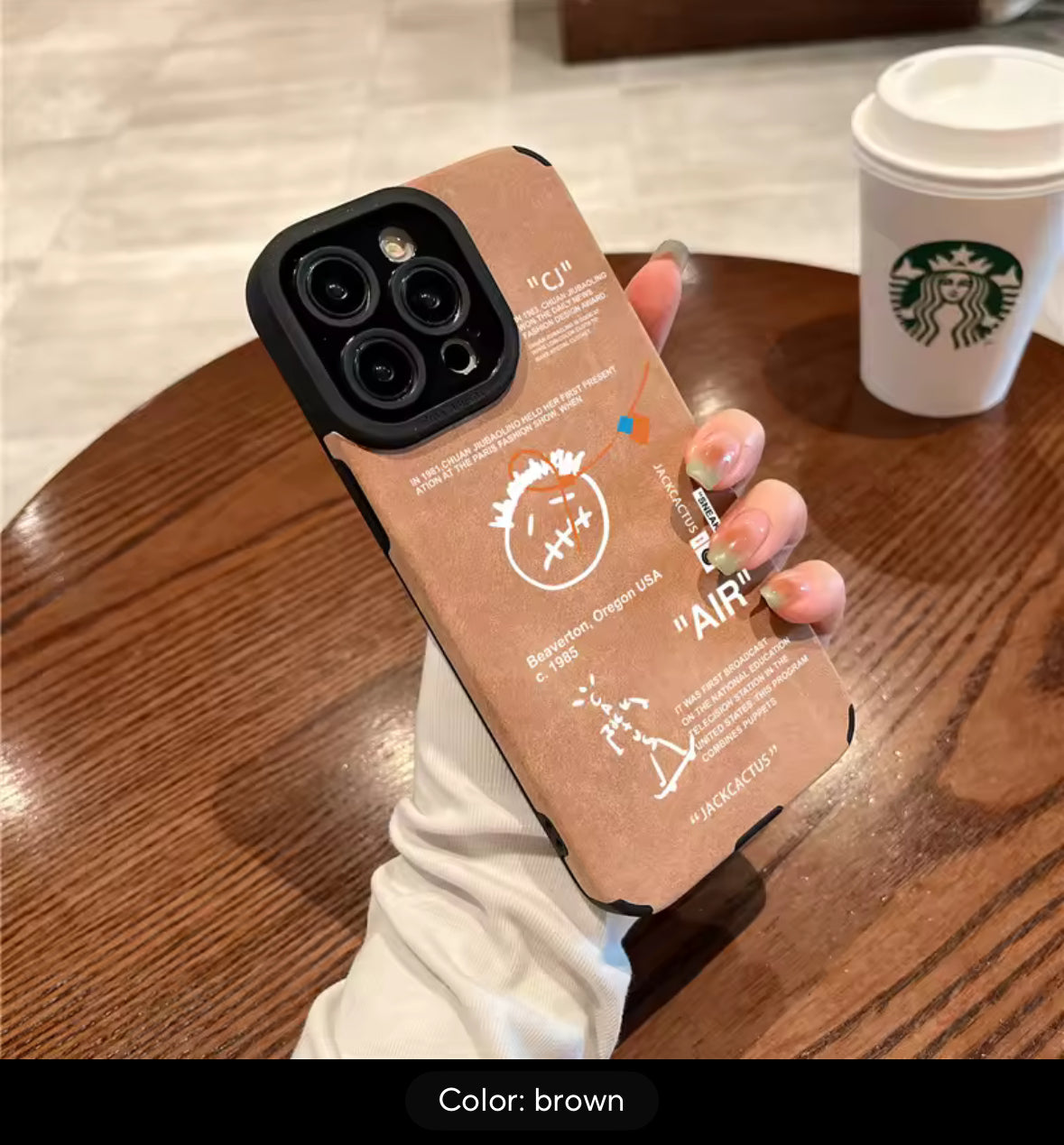 Travis Scott Luxury Sneaker Skateboard Phone Case | Premium Suede Leather for iPhone 11-17 Pro Max