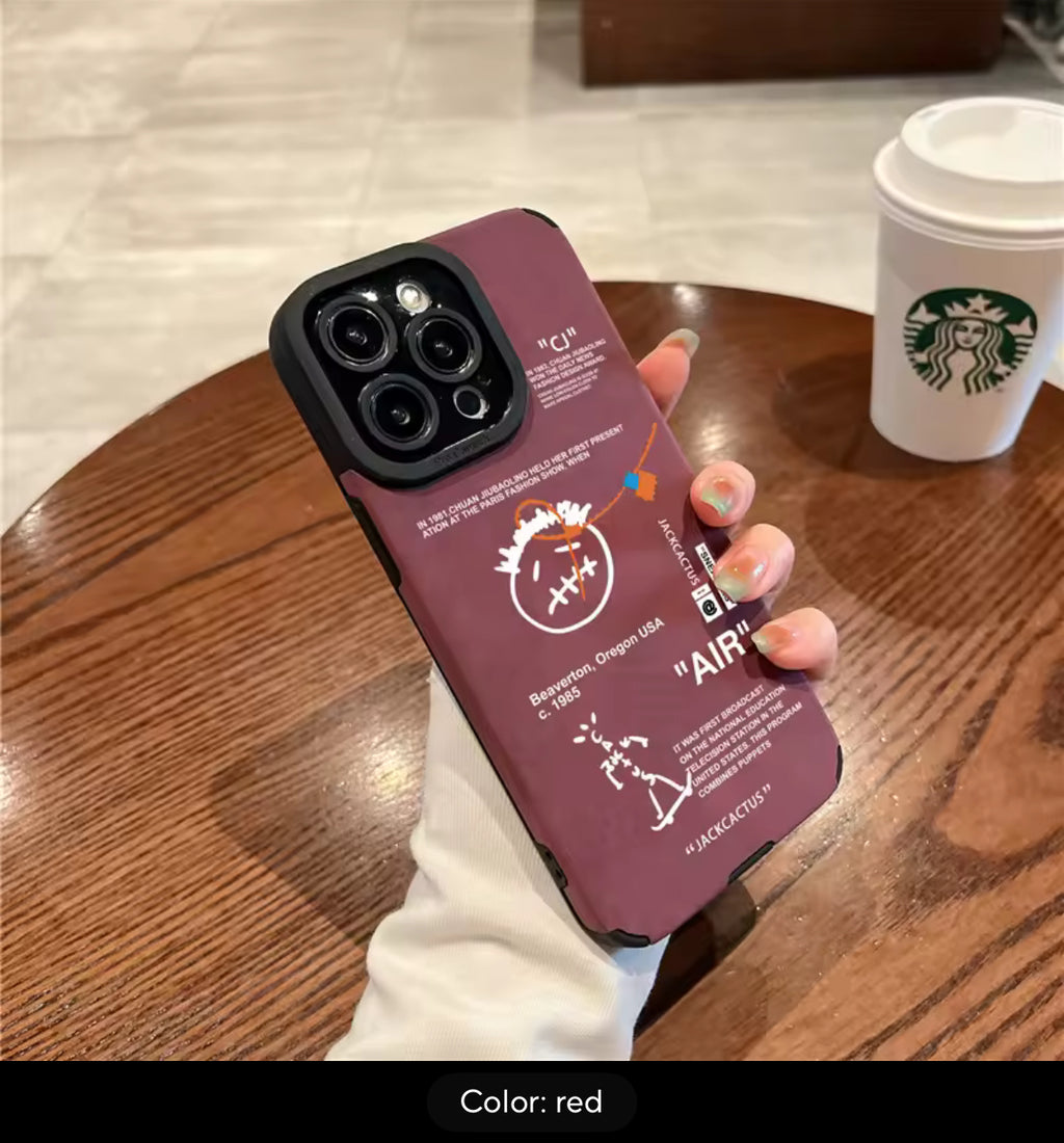 Travis Scott Luxury Sneaker Skateboard Phone Case | Premium Suede Leather for iPhone 11-17 Pro Max
