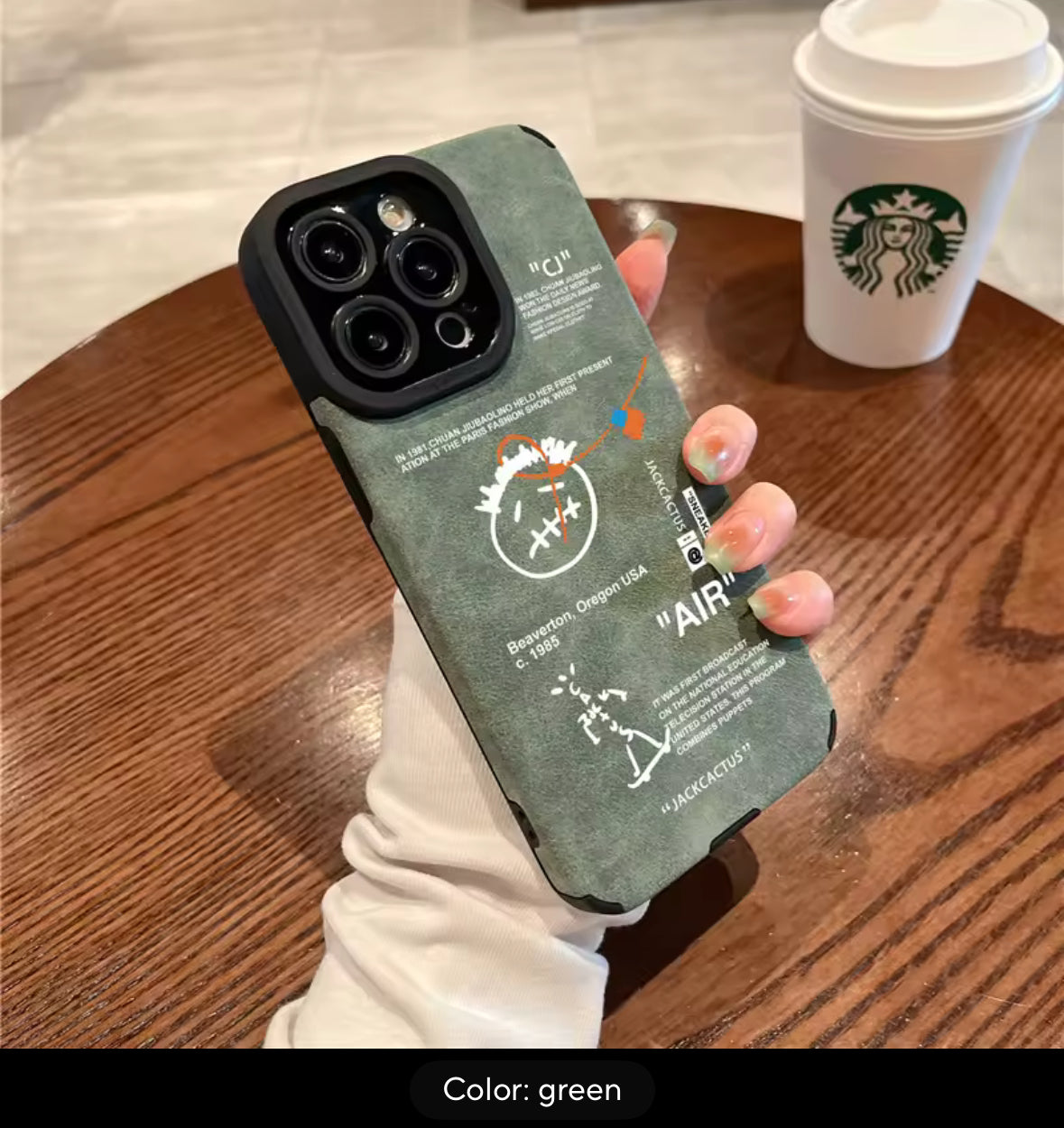 Travis Scott Luxury Sneaker Skateboard Phone Case | Premium Suede Leather for iPhone 11-17 Pro Max