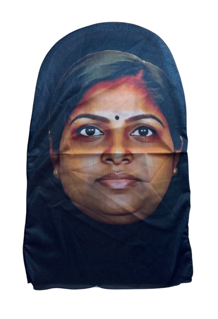Realistic 3D Indian Meme Guy & Girl Face Mask Balaclava Bundle Halloween Costume