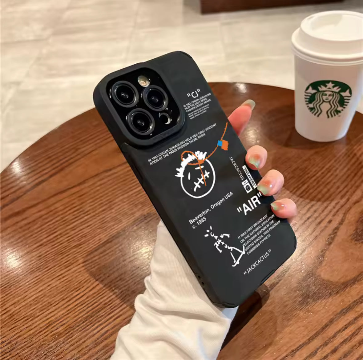 Travis Scott Luxury Sneaker Skateboard Phone Case | Premium Suede Leather for iPhone 11-17 Pro Max
