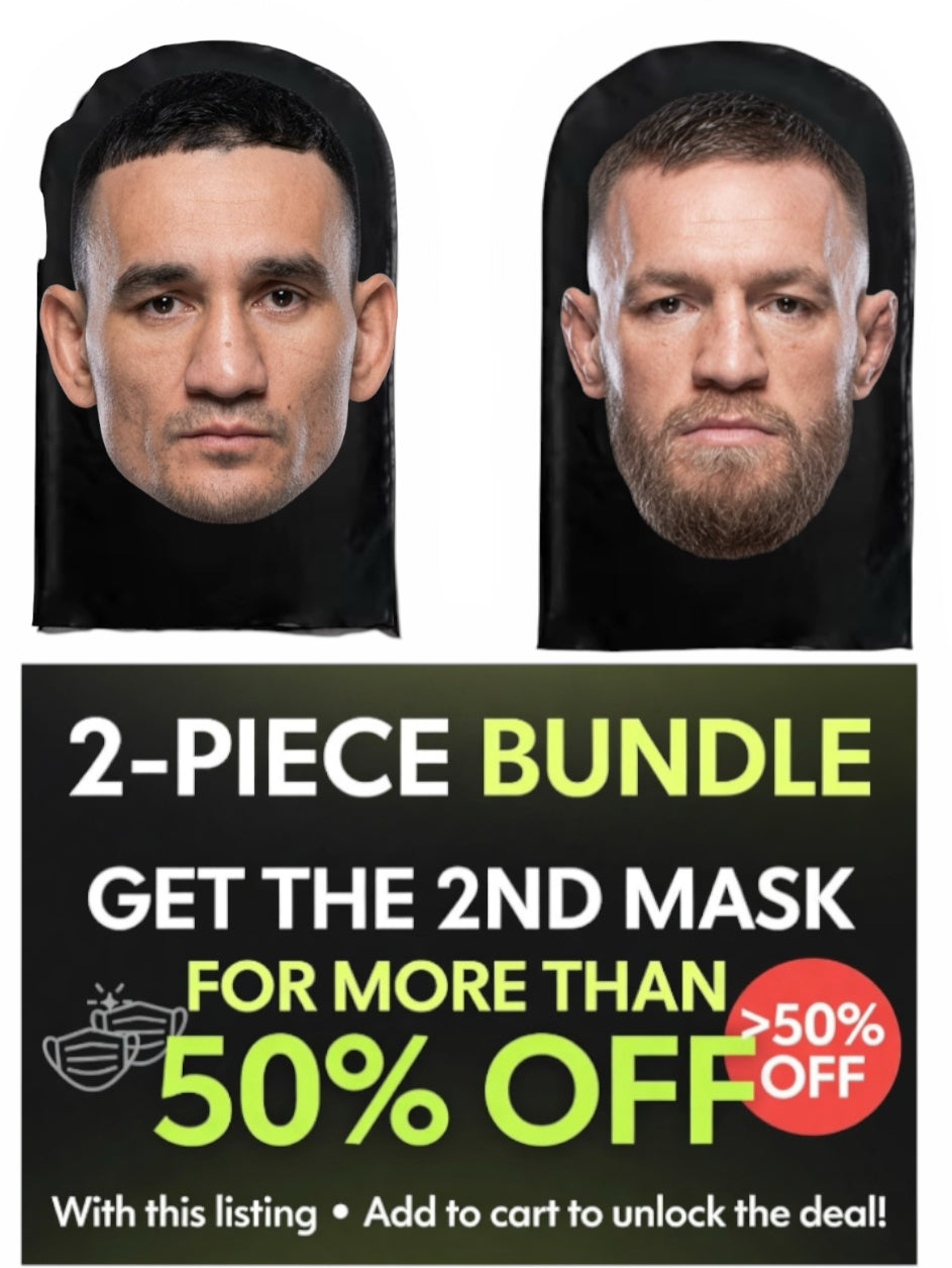 UFC McGregor vs Holloway 2-Piece Mask Bundle | Limited Edition >50% Off Deal