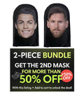 Messi & Ronaldo 2-Piece Football Face Mask Bundle | Buy 1 Get 2nd 50%+ OFF