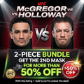 UFC McGregor vs Holloway 2-Piece Mask Bundle | Limited Edition >50% Off Deal